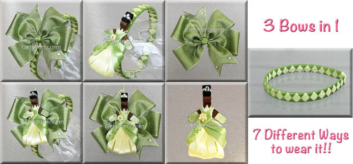 GirlyKurlz Bayou Princess tutorial bundle with clip, boutique bow, and headband