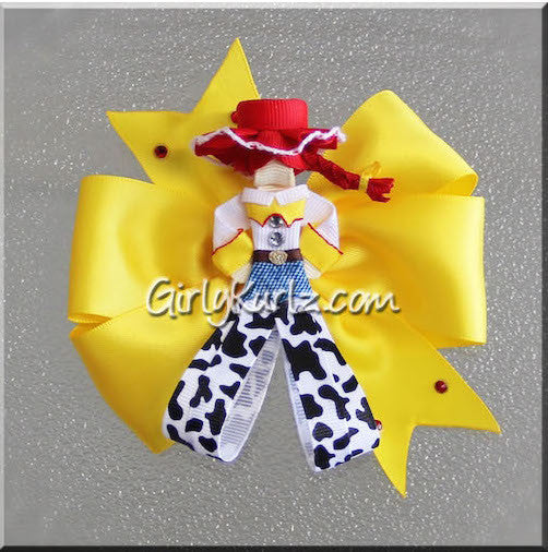 Layered DIY cowgirl clip and bow tutorial – handmade western hair accessory pattern