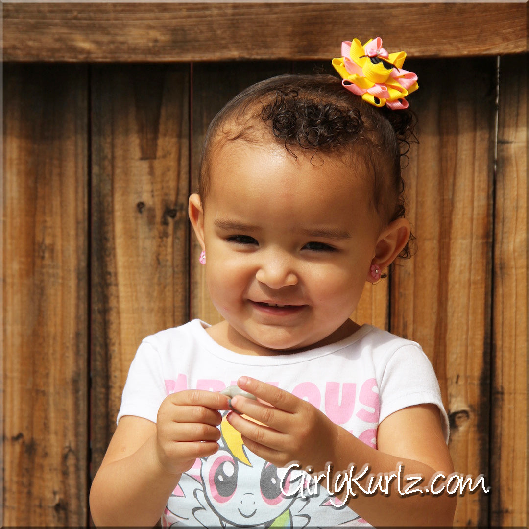 Sun Hair Bow, kid model, fashion, hair accessories