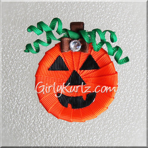 pumpkin hair clip