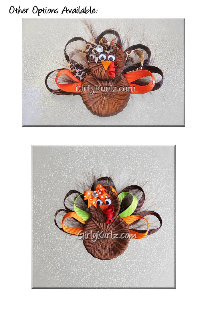turkey hair bow