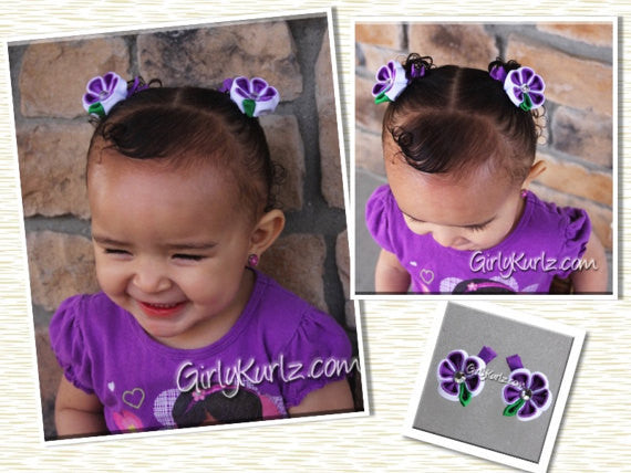 kanzashi flower hair clip