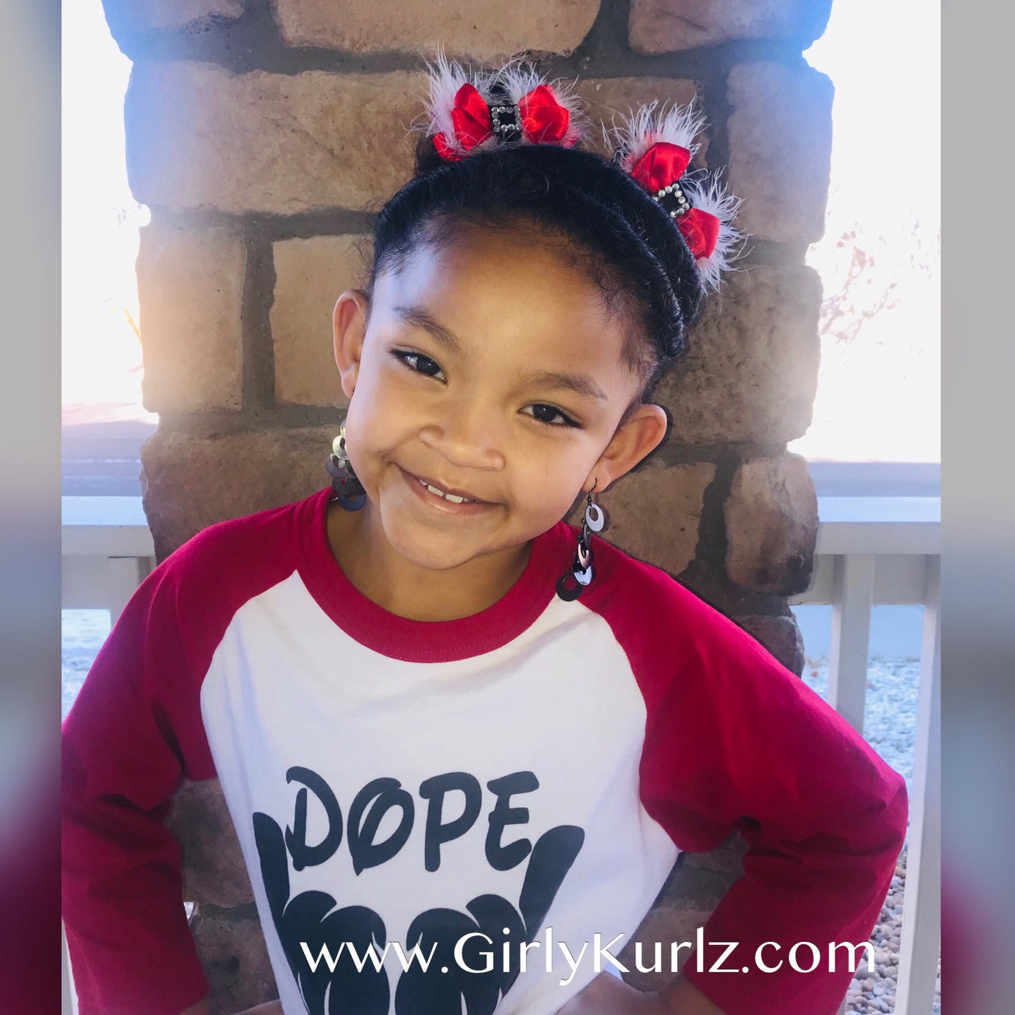 Santa Baby SM Layered Hair Bow