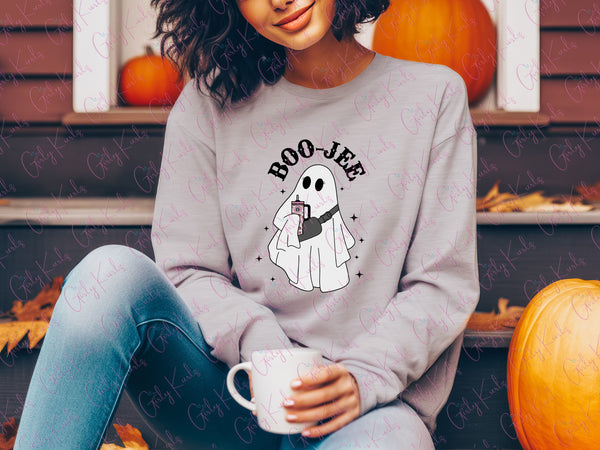 BooJee Ghost Shirt, Customized shirts, customized sweatshirts, Halloween Shirt, Graphic Shirt, Gift for Her, Gift For Mom