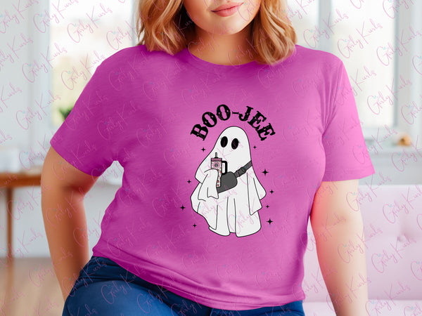 BooJee Ghost Shirt, Customized shirts, customized sweatshirts, Halloween Shirt, Graphic Shirt, Gift for Her, Gift For Mom