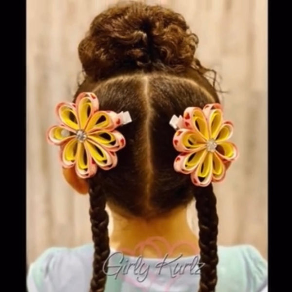 Hair Bow Tutorial, Flower Tutorial, Hair Clip Tutorial, DIY Hair Bow, How To