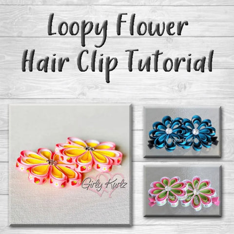Hair Bow Tutorial, Flower Tutorial, Hair Clip Tutorial, DIY Hair Bow, How To