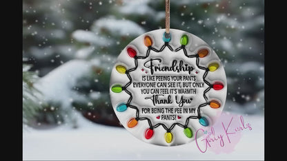 Friendship Ornament, Christmas Ornaments, Christmas Ornaments Personalized, Ornaments Christmas, Friendship Gifts, Christmas Gifts, Gifts