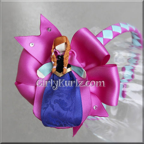 princess anna headband hair bow