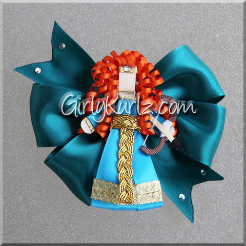Bold princess-inspired hair bow tutorial featuring layered boutique bow and archer clip