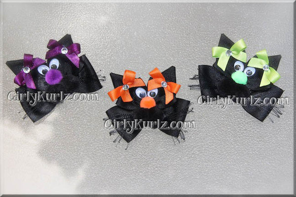 black cat hair bow