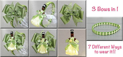GirlyKurlz Bayou Princess tutorial bundle with clip, boutique bow, and headband