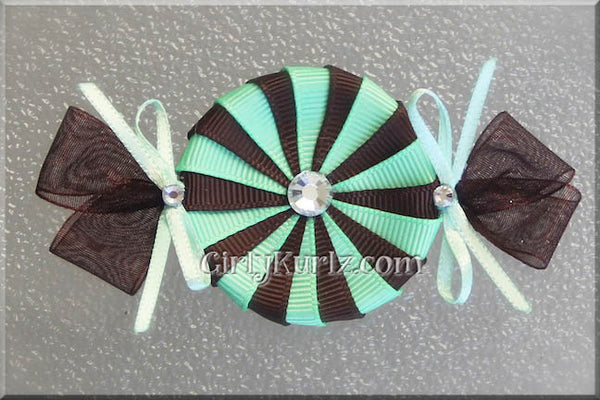 peppermint candy hair clip