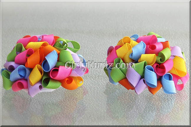 pom pom hair bow