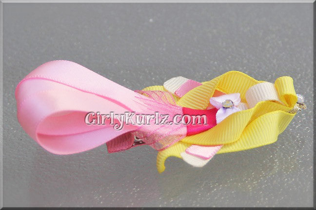 Dreamy Beauty Princess hair bow tutorial ribbon sculpture princess clip
