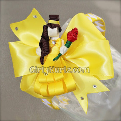 Complete 3-in-1 Enchanted Rose Princess hair bow tutorial bundle