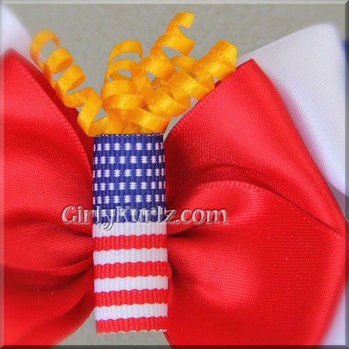 4th of july hair bow