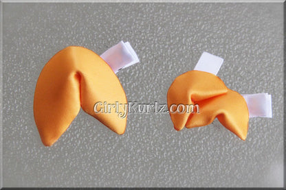fortune cookie hair clip