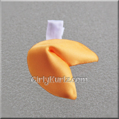 fortune cookie hair clip