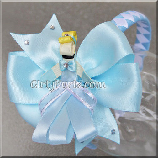 3-in-1 DIY Glass Slipper Princess bundle with clip, bow, and headband