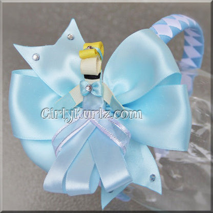 3-in-1 DIY Glass Slipper Princess bundle with clip, bow, and headband