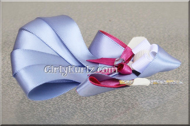 DIY  hair clip tutorial – handmade fairy-inspired ribbon design 