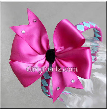 Hair bow and headband tutorial – winter ribbon DIY princess accessory for girls