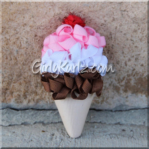 ice cream hair bow