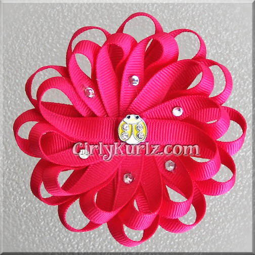 loopy flower hair bow