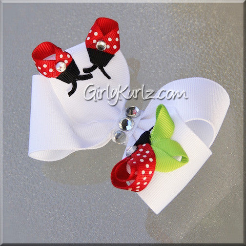 ladybug hair bow