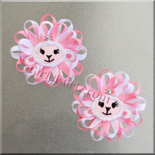 loopy flower hair bow