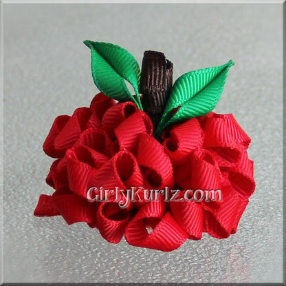 apple hair bow