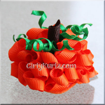 pumpkin hair bow