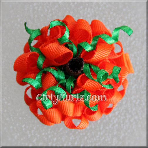 pumpkin hair bow