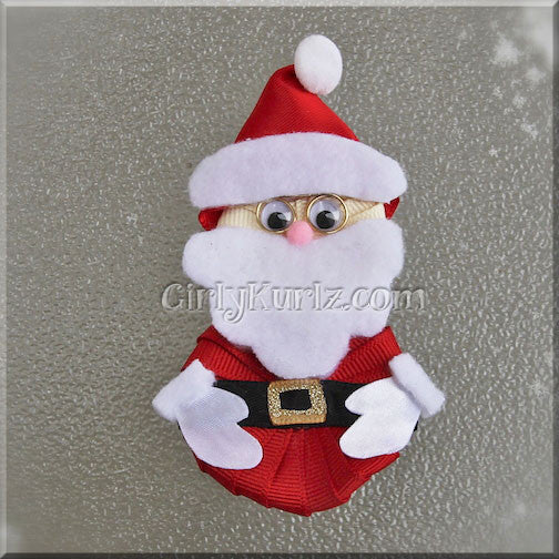 santa hair bow