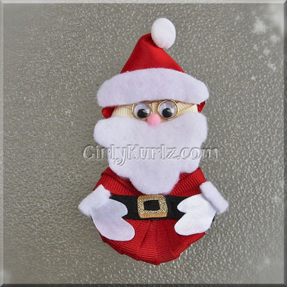 santa hair bow