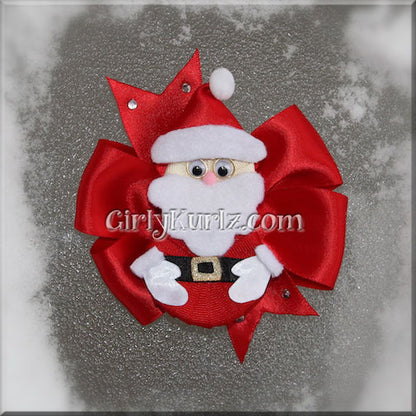 santa hair bow