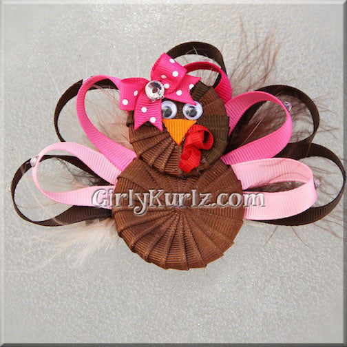 turkey hair bow