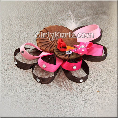 turkey hair bow