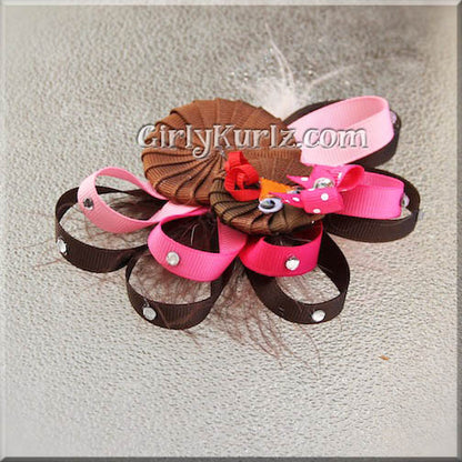 turkey hair bow