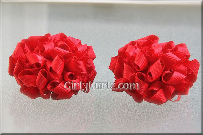 pom pom hair bows