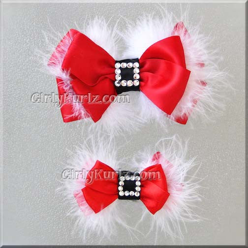 santa hair bow