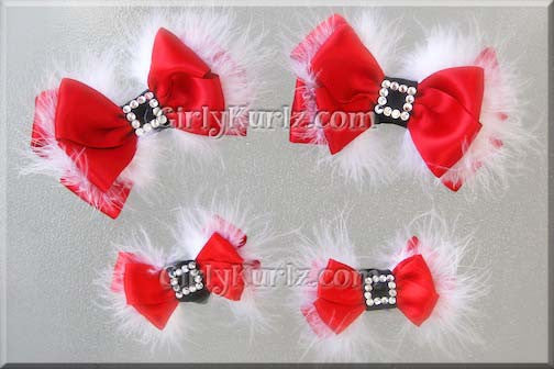 santa hair bow