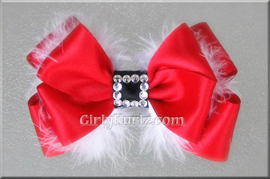 santa hair bow