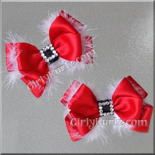 santa hair bow
