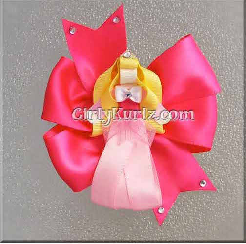 sleeping beauty hair bow