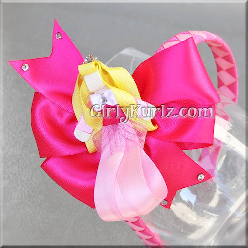 sleeping beauty headband hair bow