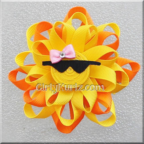 sun hair bow