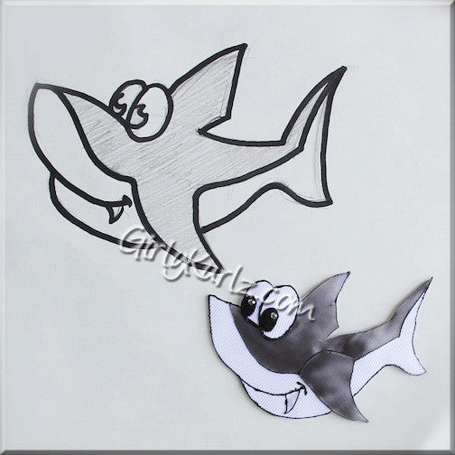 shark ribbon sculpture