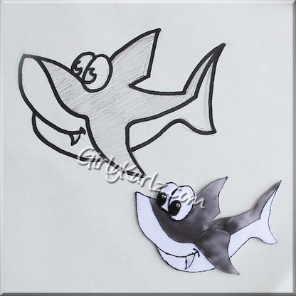 shark ribbon sculpture